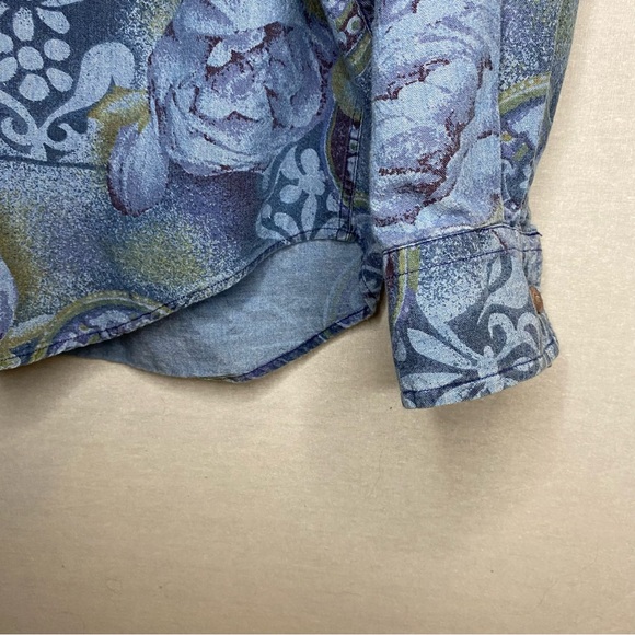 Vintage Quick Reflex Shirt Men Blue Size XL Made in Hong Kong - Picture 7 of 10